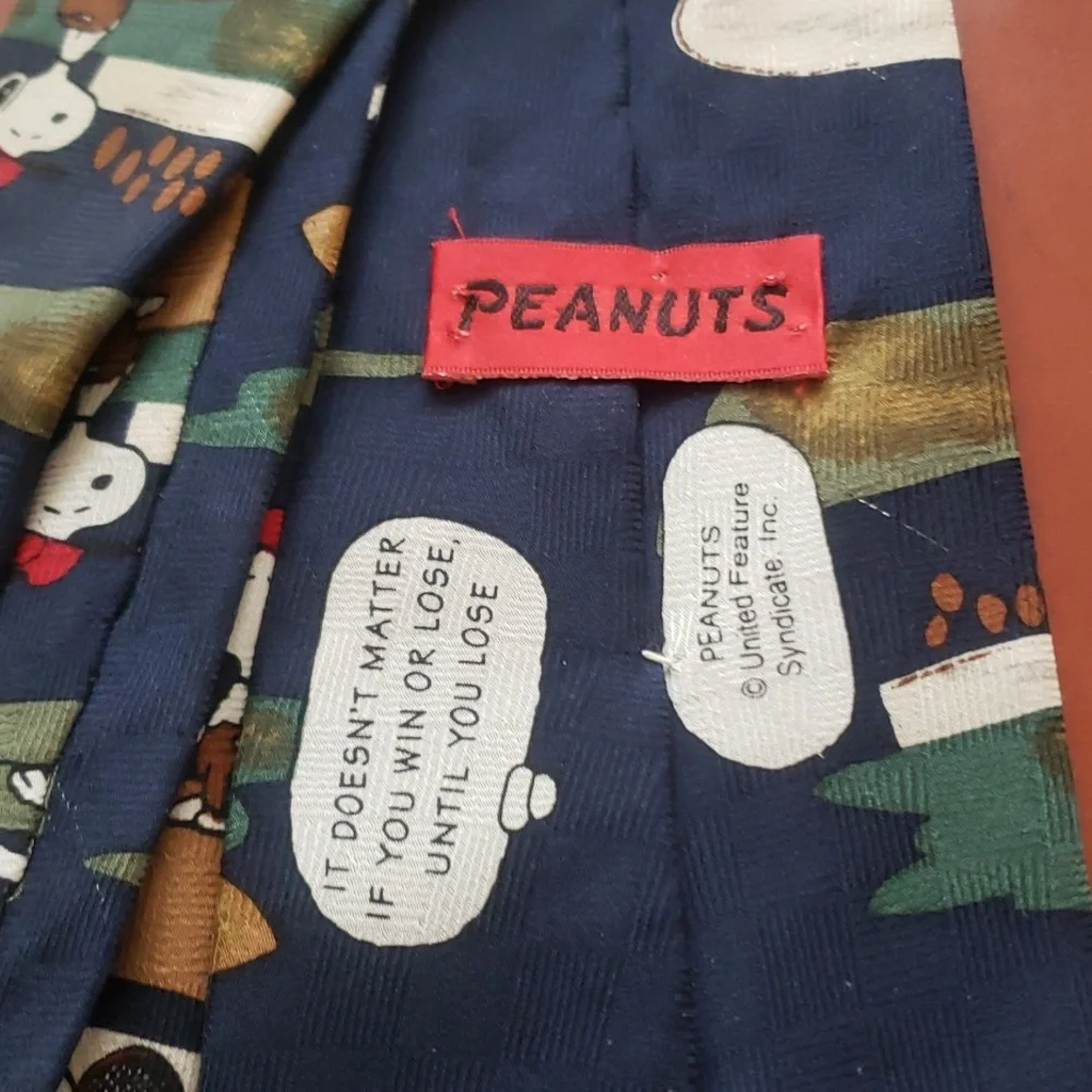 Peanuts Snoopy Sports Tie United Feature Syndicate Inc Vintage